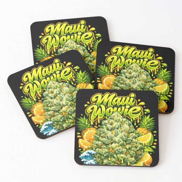 Item preview, Maui Wowie Graffiti Print | Tropical Citrus Sativa Strain Typography | Energizing 420 designed and sold by WAUZ.