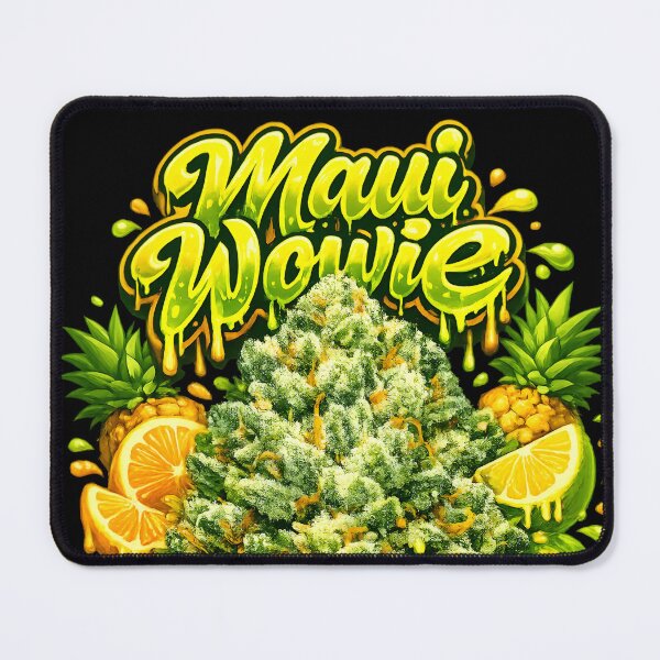 Item preview, Maui Wowie Graffiti Print | Tropical Citrus Sativa Strain Typography | Energizing 420 designed and sold by WAUZ.