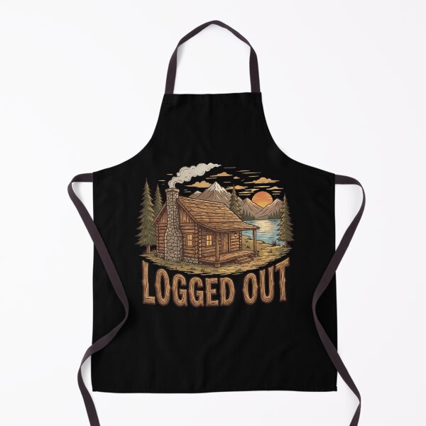 Item preview, Logged Out Cabin Rustic Log Cabin Mountain Sunset Camping Hiking Nature Lover designed and sold by Milasneeze.