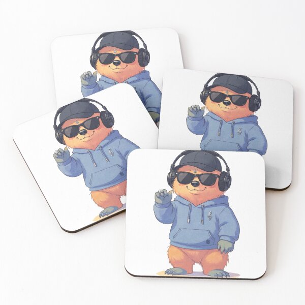 Item preview, Cool Music Bear Illustration designed and sold by BLUESKY11a.