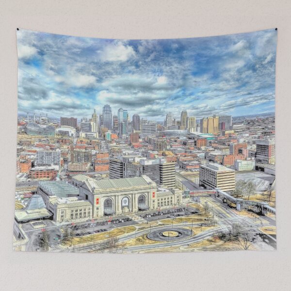 Item preview, Kansas City Skyline Art  designed and sold by Venturiart.