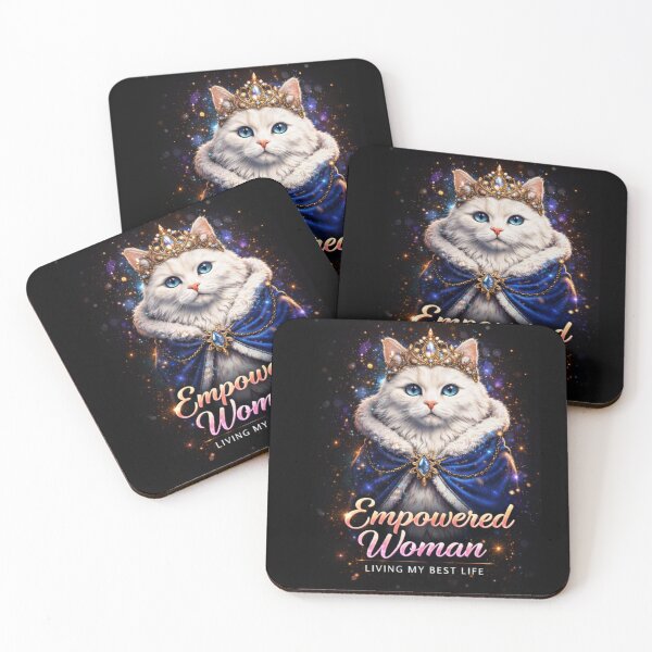 Item preview, Empowered Woman Cat Queen Design | Feminine Power Aesthetic | Cute Royal Cat Art | Boss Lady Gift | Strong Woman Illustration designed and sold by sumodesign.