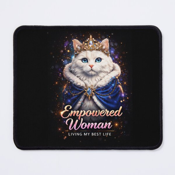 Item preview, Empowered Woman Cat Queen Design | Feminine Power Aesthetic | Cute Royal Cat Art | Boss Lady Gift | Strong Woman Illustration designed and sold by sumodesign.