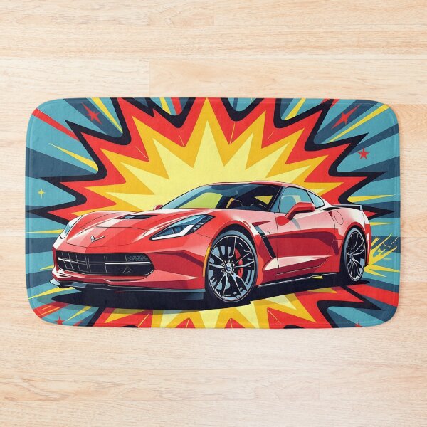 Item preview, Retro-Futurism Pop Art: Red C7 Corvette Comic Blast designed and sold by rgagliardi2017.