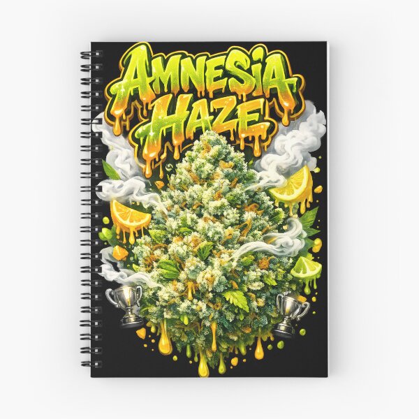 Item preview, Amnesia Haze Graffiti Print | Citrus Earthy Sativa Strain Typography | Zerebral Uplifting 420 designed and sold by WAUZ.