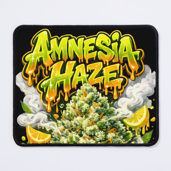 Item preview, Amnesia Haze Graffiti Print | Citrus Earthy Sativa Strain Typography | Zerebral Uplifting 420 designed and sold by WAUZ.