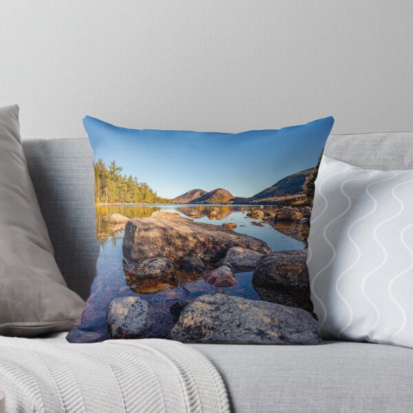Item preview, Jordan Pond Acadia National Park — Golden Hour Reflection Maine Photography designed and sold by MDCCo.