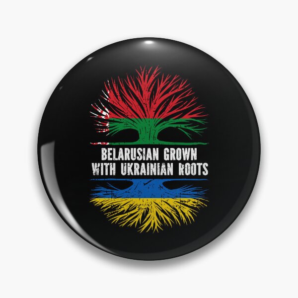 Item preview, Belarusian Grown with Ukrainian Roots Flag designed and sold by CosmoKitsch.