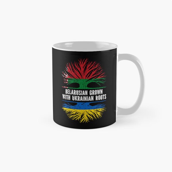 Item preview, Belarusian Grown with Ukrainian Roots Flag designed and sold by CosmoKitsch.