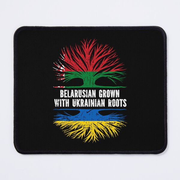 Item preview, Belarusian Grown with Ukrainian Roots Flag designed and sold by CosmoKitsch.