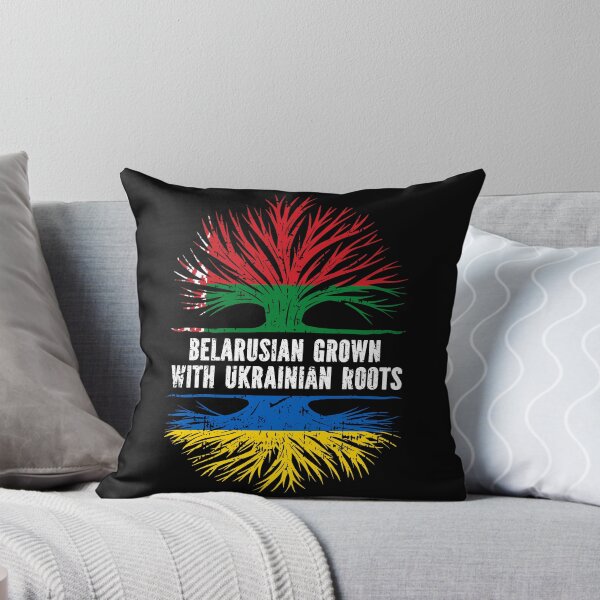 Item preview, Belarusian Grown with Ukrainian Roots Flag designed and sold by CosmoKitsch.