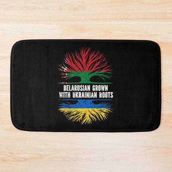 Item preview, Belarusian Grown with Ukrainian Roots Flag designed and sold by CosmoKitsch.