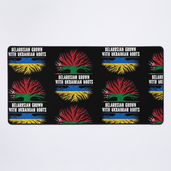 Item preview, Belarusian Grown with Ukrainian Roots Flag designed and sold by CosmoKitsch.