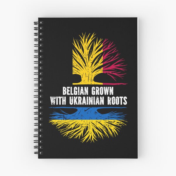 Item preview, Belgian Grown with Ukrainian Roots Flag designed and sold by CosmoKitsch.