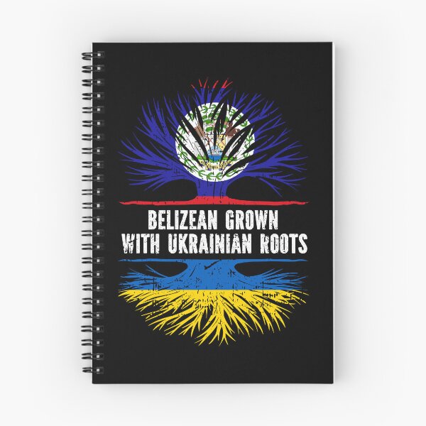Item preview, Belizean Grown with Ukrainian Roots Flag designed and sold by CosmoKitsch.