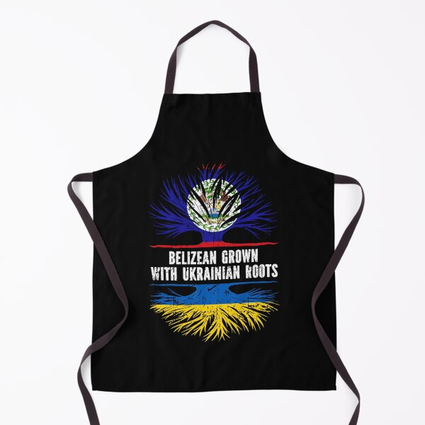Item preview, Belizean Grown with Ukrainian Roots Flag designed and sold by CosmoKitsch.