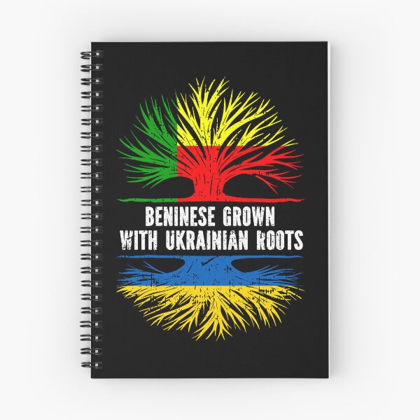Item preview, Beninese Grown with Ukrainian Roots Flag designed and sold by CosmoKitsch.