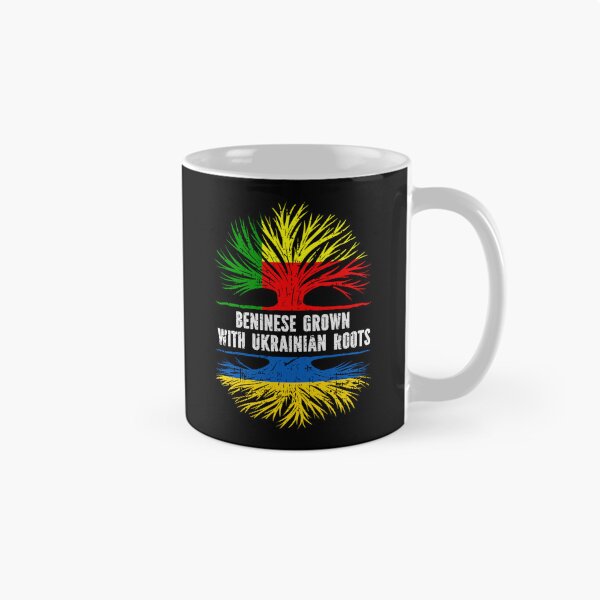 Item preview, Beninese Grown with Ukrainian Roots Flag designed and sold by CosmoKitsch.