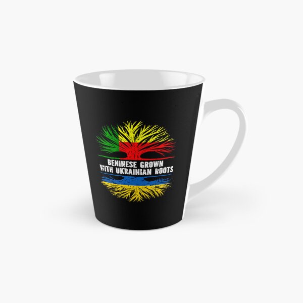 Item preview, Beninese Grown with Ukrainian Roots Flag designed and sold by CosmoKitsch.