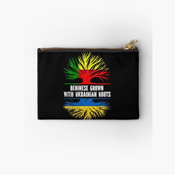 Item preview, Beninese Grown with Ukrainian Roots Flag designed and sold by CosmoKitsch.