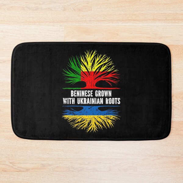 Item preview, Beninese Grown with Ukrainian Roots Flag designed and sold by CosmoKitsch.