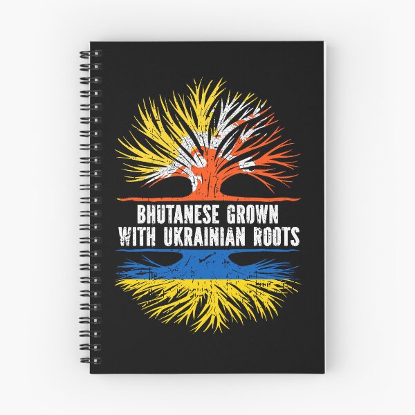 Item preview, Bhutanese Grown with Ukrainian Roots Flag designed and sold by CosmoKitsch.