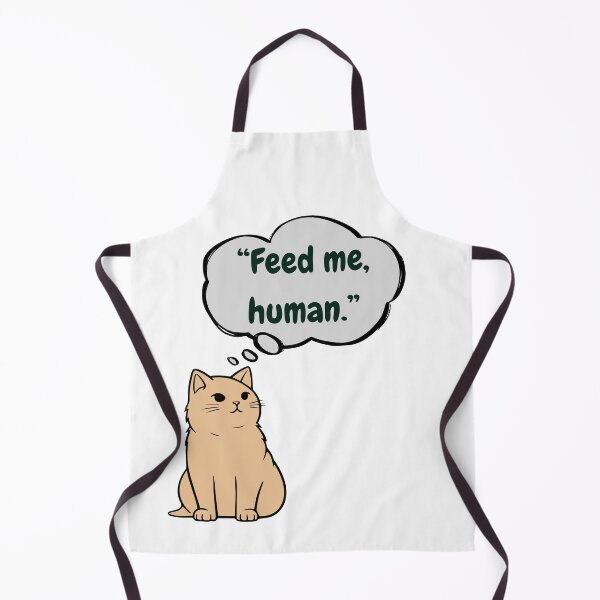 Item preview, cat with phrase feed me human designed and sold by geekmania48.
