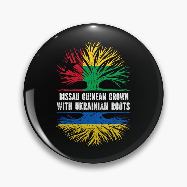 Item preview, Bissau Guinean Grown with Ukrainian Roots Flag designed and sold by CosmoKitsch.