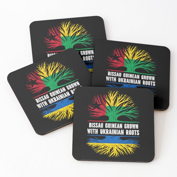Item preview, Bissau Guinean Grown with Ukrainian Roots Flag designed and sold by CosmoKitsch.