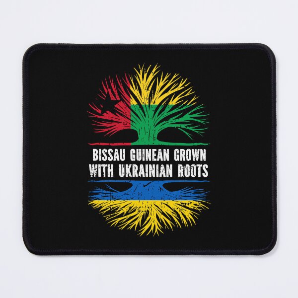 Item preview, Bissau Guinean Grown with Ukrainian Roots Flag designed and sold by CosmoKitsch.