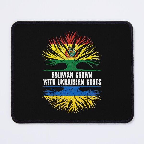 Item preview, Bolivian Grown with Ukrainian Roots Flag designed and sold by CosmoKitsch.