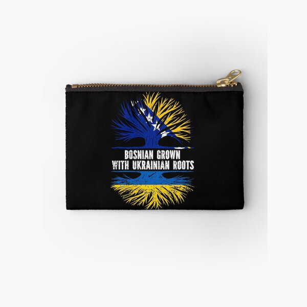 Item preview, Bosnian Grown with Ukrainian Roots Flag designed and sold by CosmoKitsch.