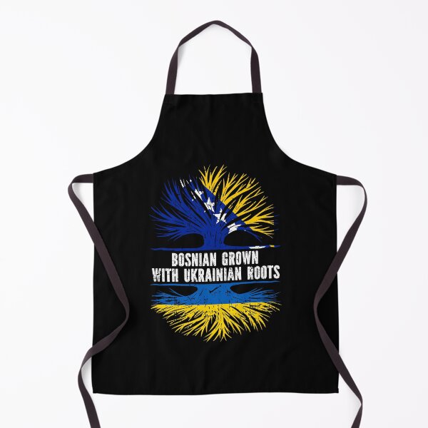 Item preview, Bosnian Grown with Ukrainian Roots Flag designed and sold by CosmoKitsch.