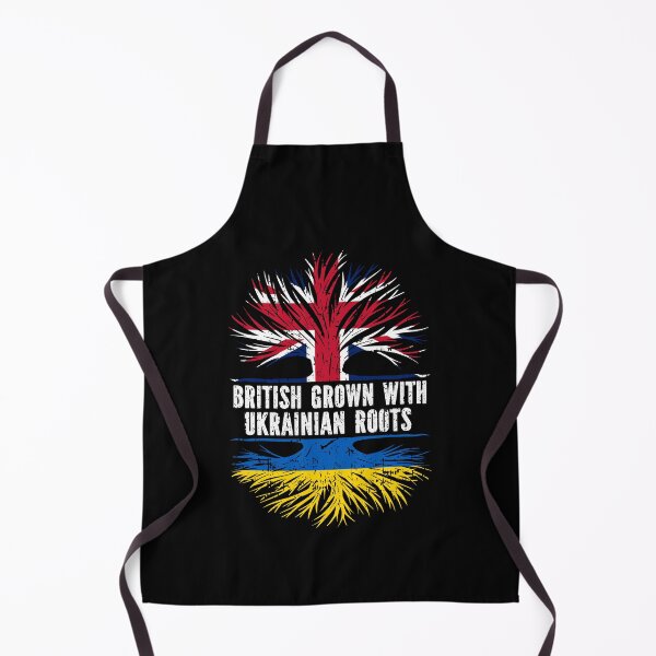 Item preview, British Grown with Ukrainian Roots UK Flag designed and sold by CosmoKitsch.
