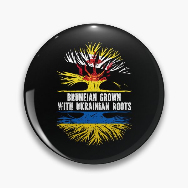 Item preview, Bruneian Grown with Ukrainian Roots Flag designed and sold by CosmoKitsch.
