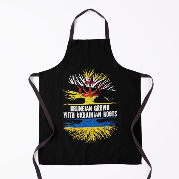 Item preview, Bruneian Grown with Ukrainian Roots Flag designed and sold by CosmoKitsch.