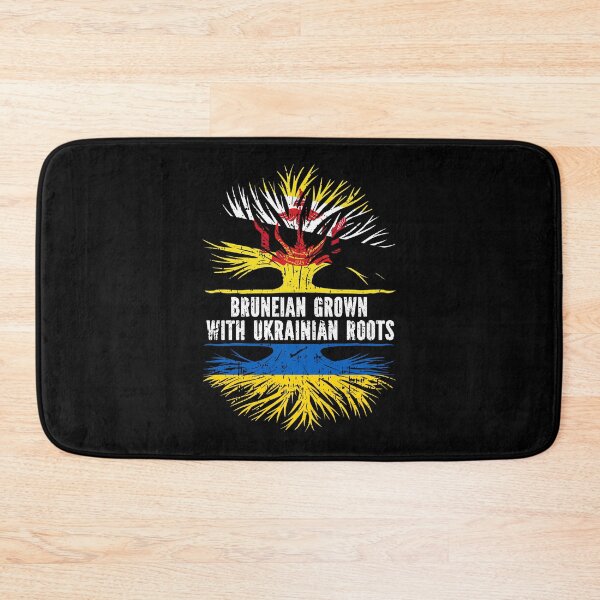 Item preview, Bruneian Grown with Ukrainian Roots Flag designed and sold by CosmoKitsch.