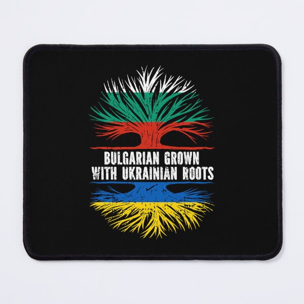 Item preview, Bulgarian Grown with Ukrainian Roots Flag designed and sold by CosmoKitsch.