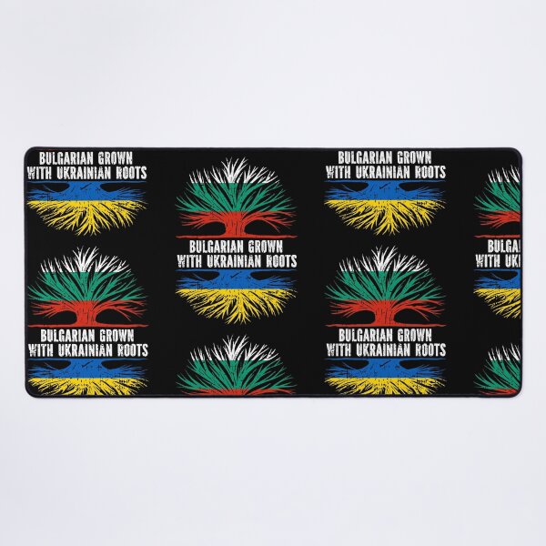Item preview, Bulgarian Grown with Ukrainian Roots Flag designed and sold by CosmoKitsch.