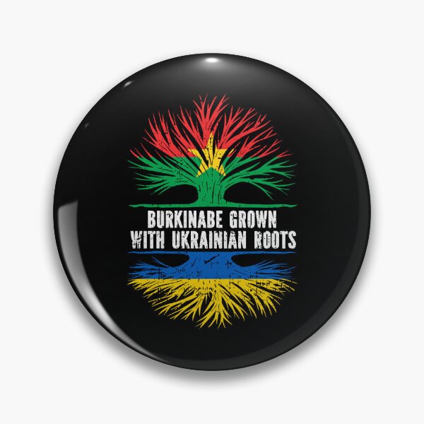Item preview, Burkinabe Grown with Ukrainian Roots Flag designed and sold by CosmoKitsch.