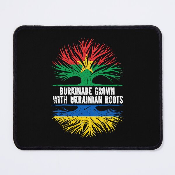 Item preview, Burkinabe Grown with Ukrainian Roots Flag designed and sold by CosmoKitsch.