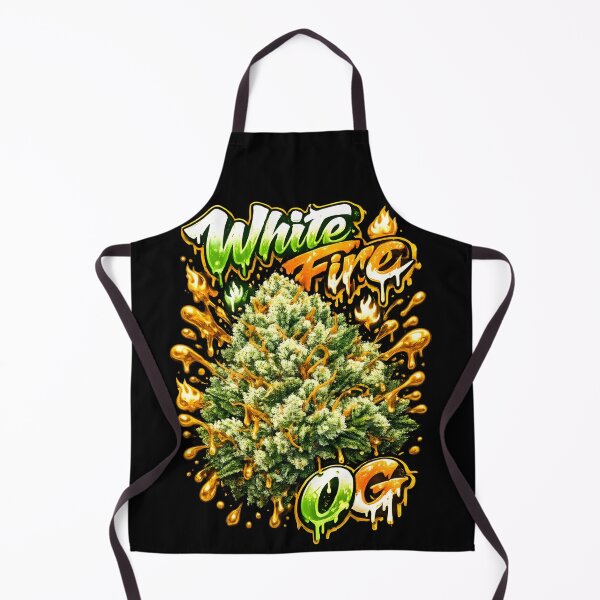 Item preview, White Fire OG Graffiti Print | Earthy Resiny Hybrid Strain Typography | Potent Relaxing 420 designed and sold by WAUZ.