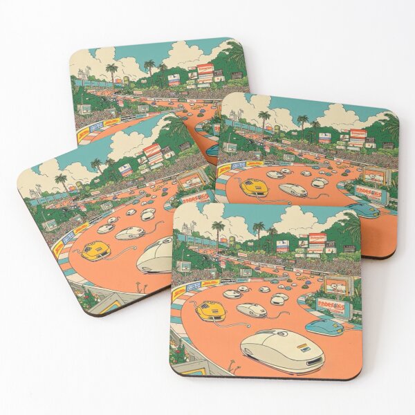 Item preview, “MOUSE RACE MADNESS — Digital Speed on a Sunny Track” designed and sold by Print Fiction.
