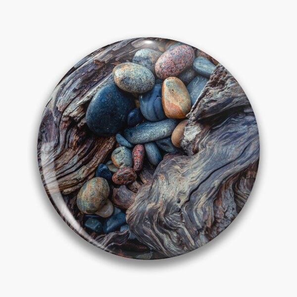 Item preview, Acadia National Park Driftwood and Sea Stones — Maine Coastal Texture Photography designed and sold by MDCCo.