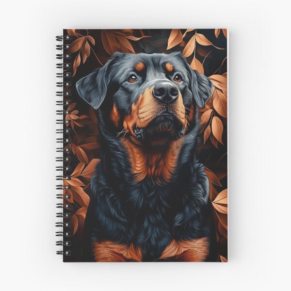 Item preview, Rottweiler Portrait with Autumn Leaves designed and sold by PetsArt.