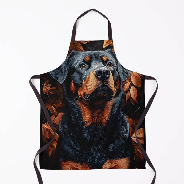 Item preview, Rottweiler Portrait with Autumn Leaves designed and sold by PetsArt.