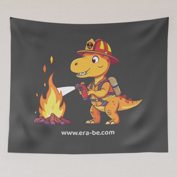 Item preview, Dino fireman designed and sold by T-SHIRTS-AALST.