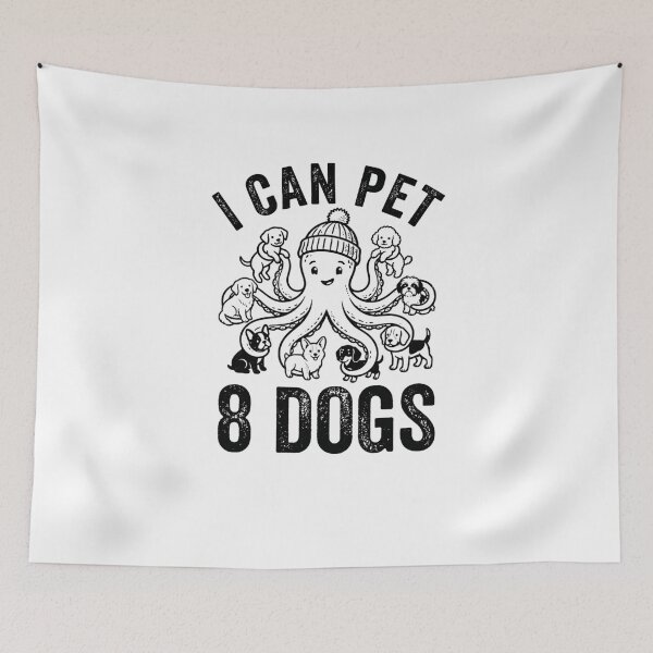 Item preview, Octopus Petting 8 Dogs Funny Dog Lover Cephalopod designed and sold by snowry.