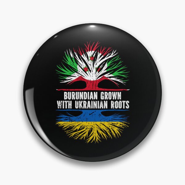 Item preview, Burundian Grown with Ukrainian Roots Flag designed and sold by CosmoKitsch.