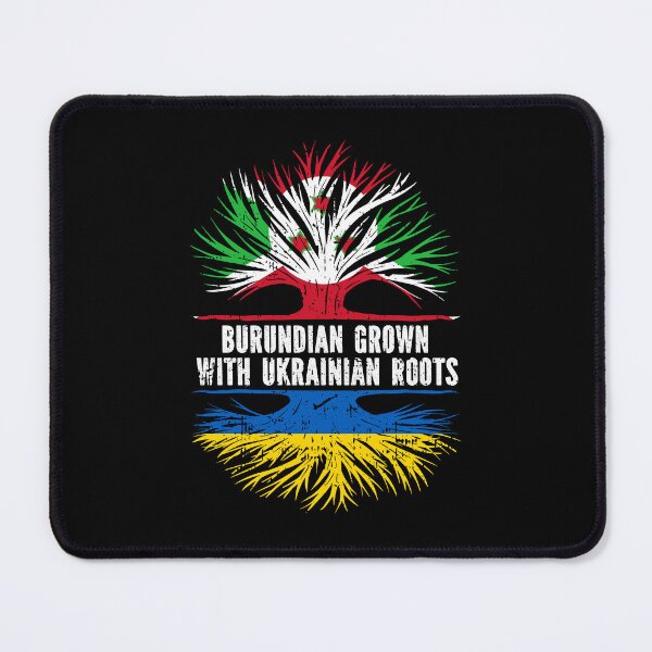 Item preview, Burundian Grown with Ukrainian Roots Flag designed and sold by CosmoKitsch.